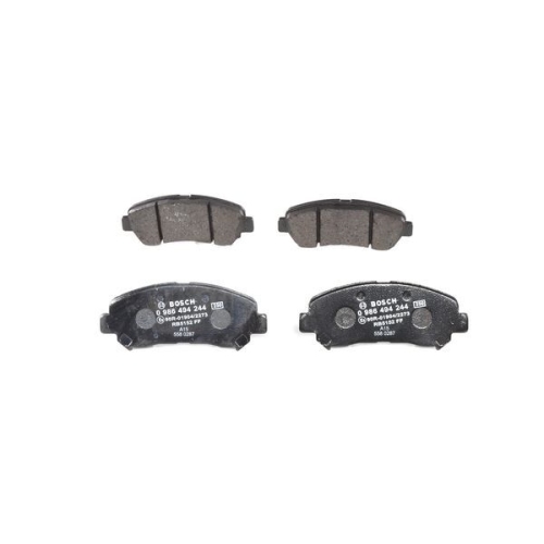 Bremsbelagsatz, Scheibenbremse BOSCH 0 986 494 244 f&uuml;r NISSAN, Vorderachse