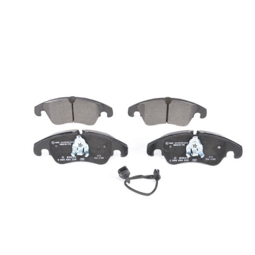 Bremsbelagsatz, Scheibenbremse BOSCH 0 986 494 259 f&uuml;r AUDI FORD VW, Vorderachse