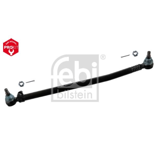 Febi Bilstein 18942 Lenkstange mit Kronenmuttern und Splinten, vom Lenkgetriebe zur 1. Vorderachse , 1 St&uuml;ck