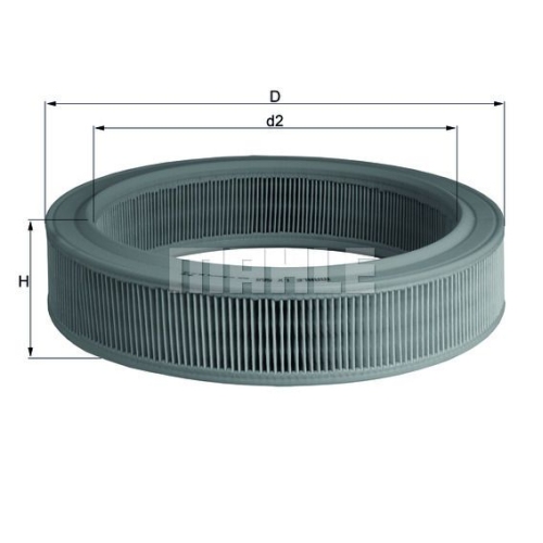 Luftfilter KNECHT LX 568 f&uuml;r VAG