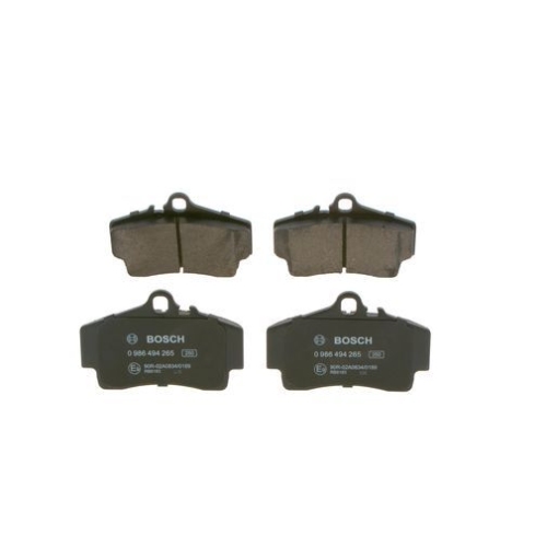 Bremsbelagsatz, Scheibenbremse BOSCH 0 986 494 265 f&uuml;r PORSCHE, Hinterachse