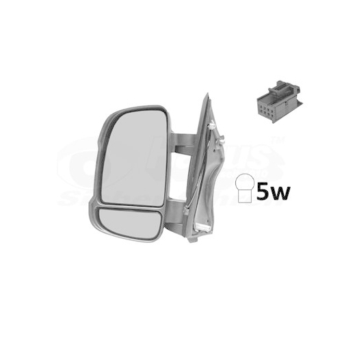 Au&szlig;enspiegel VAN WEZEL 1651801 * HAGUS * f&uuml;r FIAT CITRO&Euml;N/PEUGEOT, links