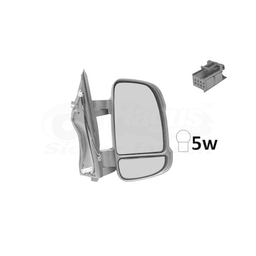 Au&szlig;enspiegel VAN WEZEL 1651802 * HAGUS * f&uuml;r FIAT CITRO&Euml;N/PEUGEOT, rechts