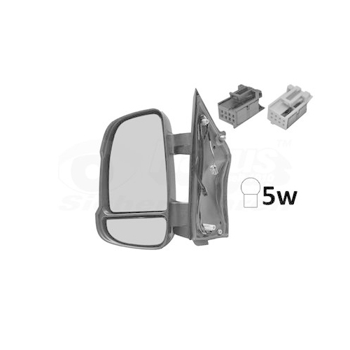 Au&szlig;enspiegel VAN WEZEL 1651805 * HAGUS * f&uuml;r FIAT CITRO&Euml;N/PEUGEOT, links