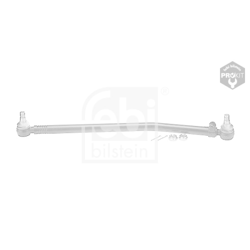 Febi Bilstein 09868 Lenkstange mit Kronenmuttern und Splinten, vom Lenkgetriebe zur 1. Vorderachse , 1 St&uuml;ck