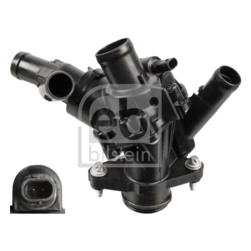 Febi Bilstein 108149 Thermostat mit Geh&auml;use, Dichtung und Temperaturschalter, 1 St&uuml;ck