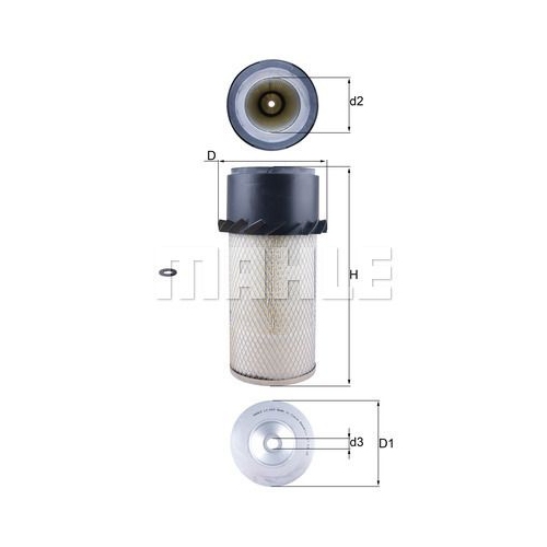 Luftfilter KNECHT LX 649 f&uuml;r FIAT FORD GMC IVECO SAME JOHN DEERE ATLAS WEYHAUSEN