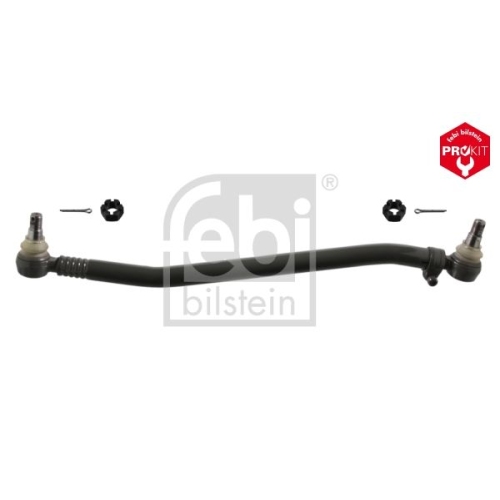 Febi Bilstein 18965 Lenkstange mit Kronenmuttern und Splinten, vom Lenkgetriebe zur 1. Vorderachse , 1 St&uuml;ck
