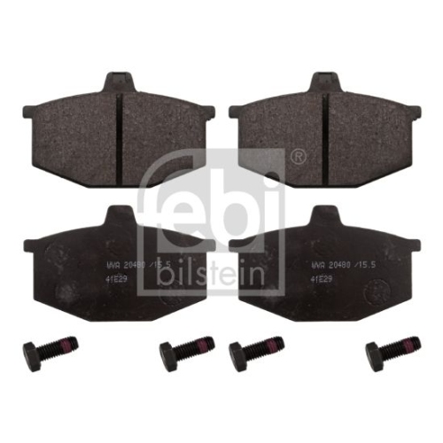 Febi Bilstein 116181 Bremsbelagsatz mit Schrauben , 1 St&uuml;ck