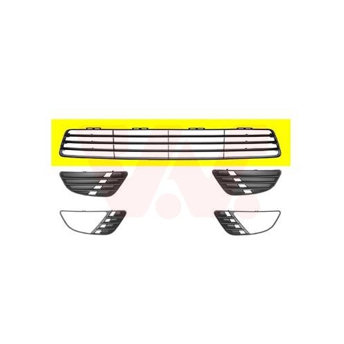 L&uuml;ftungsgitter, Sto&szlig;f&auml;nger VAN WEZEL 1805590 ** Equipart ** f&uuml;r FORD, vorne