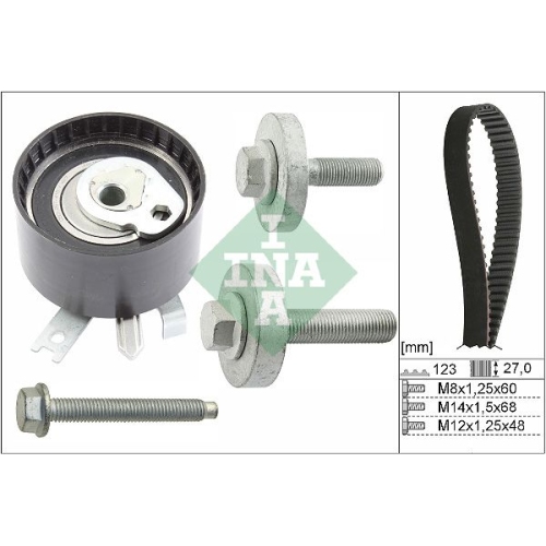 Zahnriemensatz INA 530 0197 10 f&uuml;r NISSAN RENAULT SUZUKI DACIA