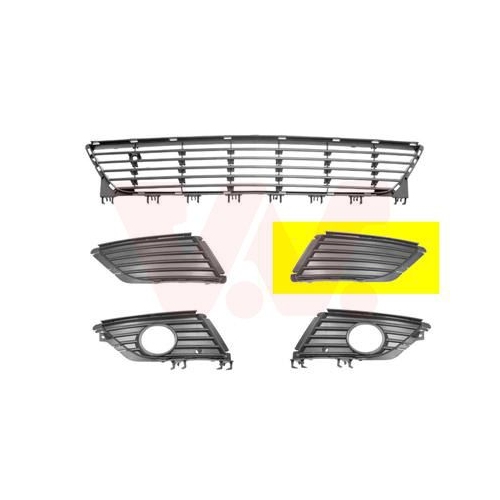 L&uuml;ftungsgitter, Sto&szlig;f&auml;nger VAN WEZEL 3779591 ** Equipart ** f&uuml;r OPEL
