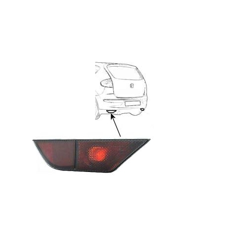 Nebelschlussleuchte VAN WEZEL 4941929 f&uuml;r SEAT, Heckspoiler, links, unten