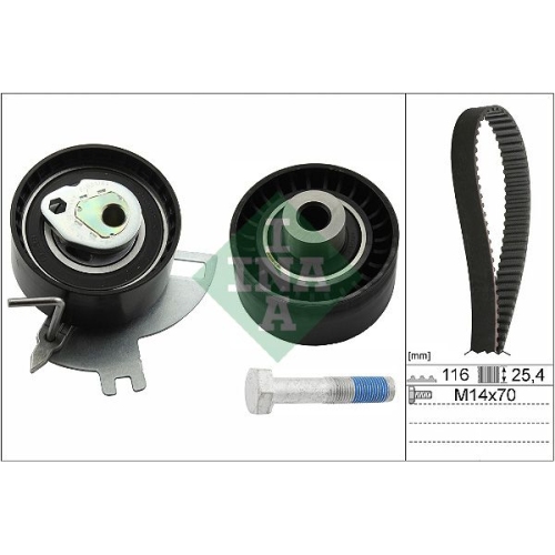 Zahnriemensatz INA 530 0691 10 f&uuml;r CITRO&Euml;N FORD OPEL PEUGEOT VAUXHALL