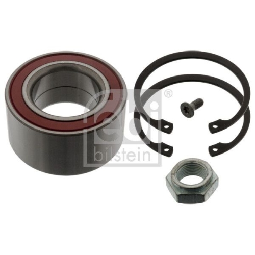 Febi Bilstein 05379 Radlagersatz mit Befestigungsschraube, Achsmutter und Sicherungsringen , 1 St&uuml;ck
