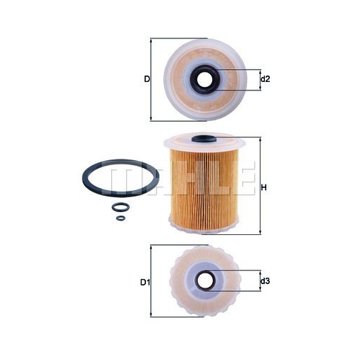 Kraftstofffilter KNECHT KX 75D f&uuml;r RENAULT
