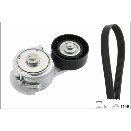 Keilrippenriemensatz INA 529 0013 10 f&uuml;r ALFA ROMEO FIAT FORD LANCIA OPEL