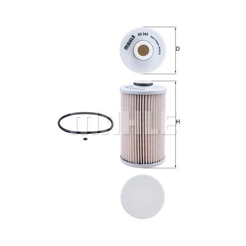Kraftstofffilter KNECHT KX 344D f&uuml;r HONDA