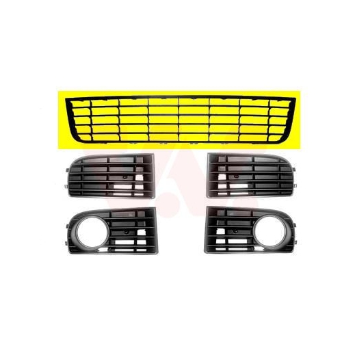 L&uuml;ftungsgitter, Sto&szlig;f&auml;nger VAN WEZEL 5894590 ** Equipart ** f&uuml;r VW, vorne