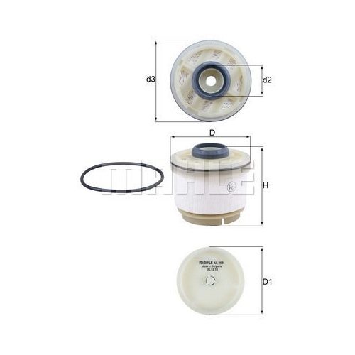 Kraftstofffilter KNECHT KX 268D f&uuml;r FIAT ISUZU MITSUBISHI TOYOTA