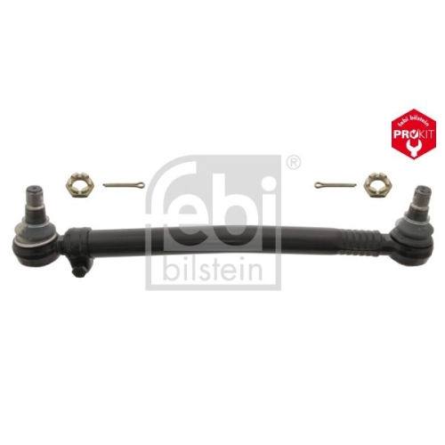 Febi Bilstein 09913 Lenkstange mit Kronenmuttern und Splinten, vom Lenkgetriebe zur 1. Vorderachse , 1 St&uuml;ck