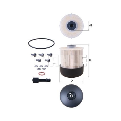 Kraftstofffilter KNECHT KX 338/26D f&uuml;r MERCEDES-BENZ NISSAN RENAULT