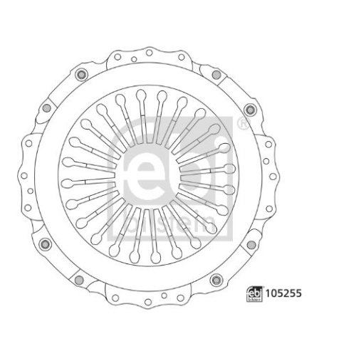 Kupplungsdruckplatte FEBI BILSTEIN 105255 f&uuml;r RENAULT TRUCKS