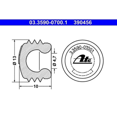 Verschluss-/Schutzkappe ATE 03.3590-0700.1 f&uuml;r ALFA ROMEO BMW BUESSING CHRYSLER