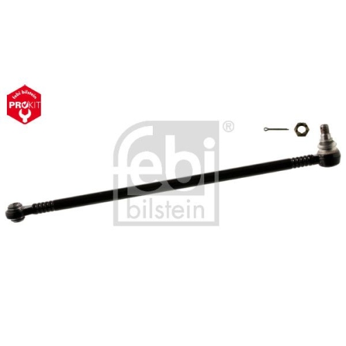 Febi Bilstein 09919 Lenkstange mit Kronenmuttern und Splinten, vom 1. Lenkzwischenhebel zum 2. Lenkzwischenhebel , 1 St&uuml;ck
