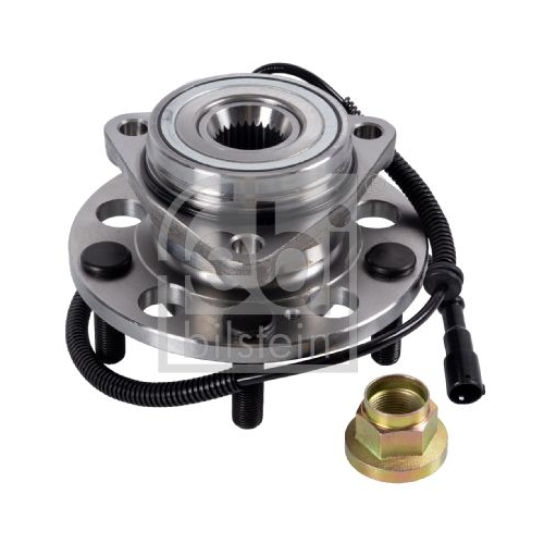 Febi Bilstein 172487 Radlagersatz mit Radnabe und ABS-Sensor, 1 St&uuml;ck