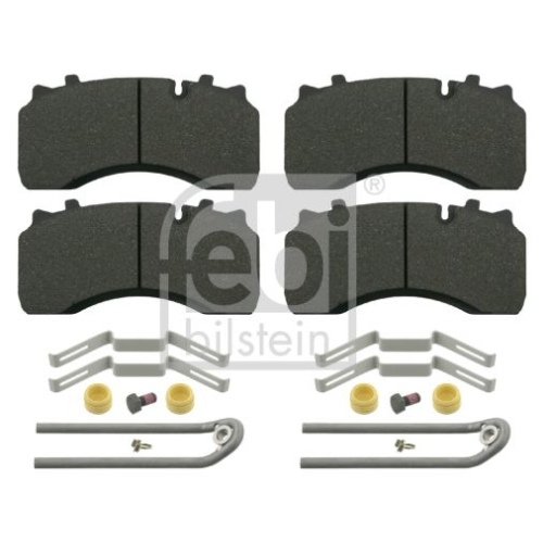 Febi Bilstein 16610 Bremsbelagsatz mit Anbaumaterial, 1 St&uuml;ck