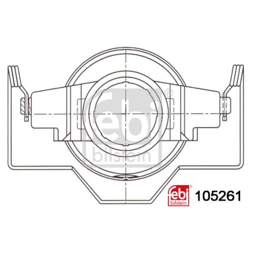 Ausr&uuml;cklager FEBI BILSTEIN 105261 f&uuml;r VOLVO