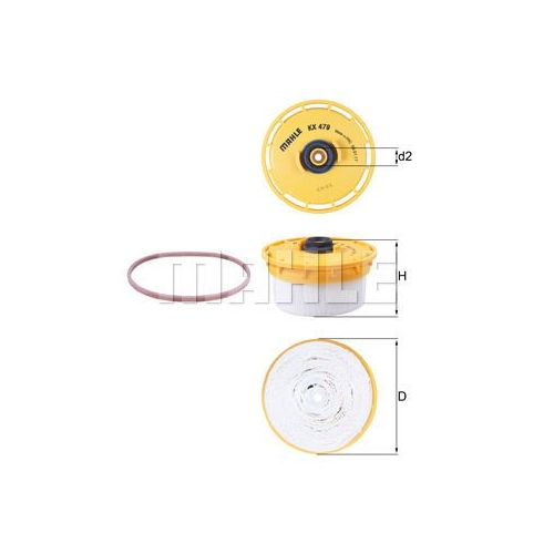 Kraftstofffilter KNECHT KX 479D f&uuml;r TOYOTA