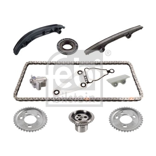 Febi Bilstein 172447 Steuerkettensatz f&uuml;r Nockenwelle, mit Gleitschienen und Kettenspanner, 1 St&uuml;ck