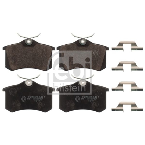 Febi Bilstein 116216 Bremsbelagsatz mit Anbaumaterial , 1 St&uuml;ck