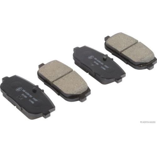 Bremsbelagsatz, Scheibenbremse HERTH+BUSS JAKOPARTS J3613020 f&uuml;r FIAT MAZDA