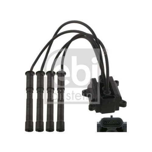 Febi Bilstein 26496 Z&uuml;ndspule mit Kabel und Stecker , 1 St&uuml;ck