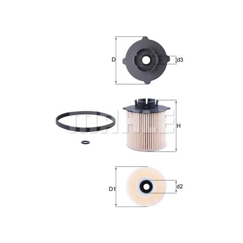 Kraftstofffilter KNECHT KX 265D f&uuml;r GMC OPEL SAAB VAUXHALL