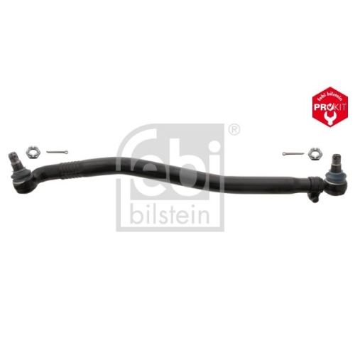 Febi Bilstein 09960 Lenkstange mit Kronenmuttern und Splinten, vom Lenkgetriebe zur 1. Vorderachse , 1 St&uuml;ck
