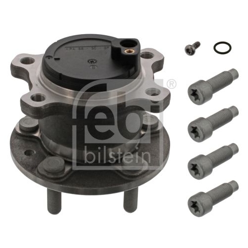 Febi Bilstein 44890 Radlagersatz mit Radnabe, ABS-Impulsring und Befestigungsschrauben , 1 St&uuml;ck