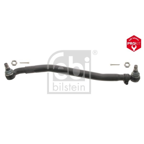 Febi Bilstein 09961 Lenkstange mit Kronenmuttern und Splinten, vom Lenkgetriebe zur 1. Vorderachse , 1 St&uuml;ck