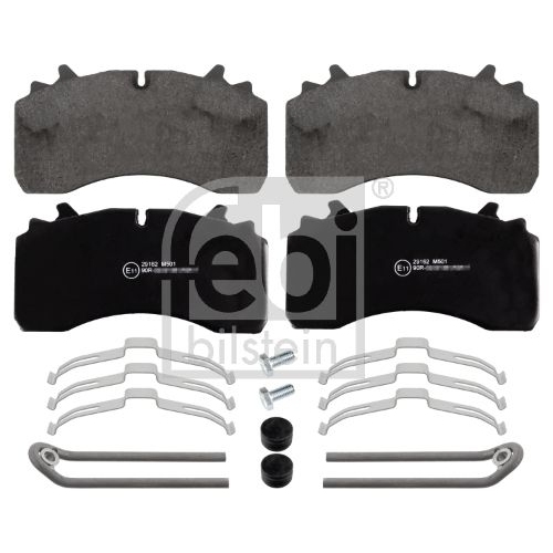 Febi Bilstein 16636 Bremsbelagsatz mit Anbaumaterial, 1 St&uuml;ck