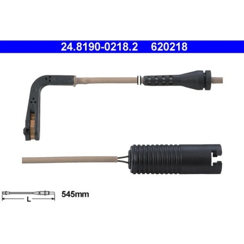 Warnkontakt, Bremsbelagverschlei&szlig; ATE 24.8190-0218.2 f&uuml;r BMW, Hinterachse