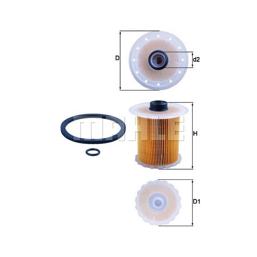 Kraftstofffilter KNECHT KX 81D f&uuml;r RENAULT