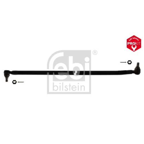 Febi Bilstein 09968 Lenkstange mit Kronenmuttern und Splinten, vom 1. Lenkzwischenhebel zum 2. Lenkzwischenhebel , 1 St&uuml;ck