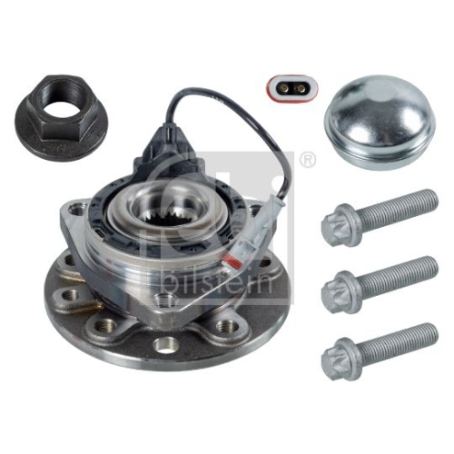 Febi Bilstein 31136 Radlagersatz mit Radnabe und Anbaumaterial , 1 St&uuml;ck