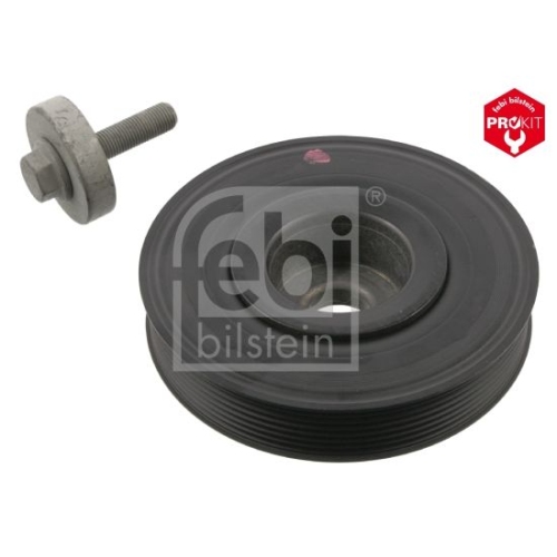 Febi Bilstein 36247 Riemenscheibe (entkoppelt) f&uuml;r Kurbelwelle, mit Schraube , 1 St&uuml;ck
