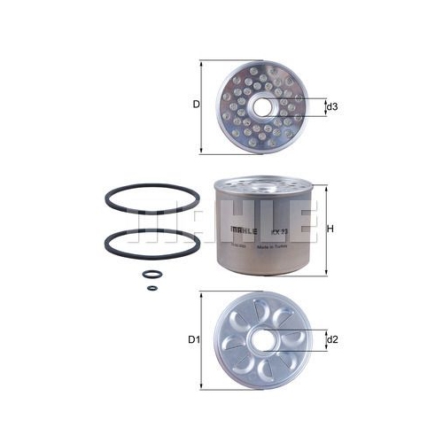 Kraftstofffilter KNECHT KX 23D f&uuml;r BEDFORD CHRYSLER CITRO&Euml;N DAF FENWICK FIAT GMC