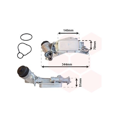 &Ouml;lk&uuml;hler, Motor&ouml;l VAN WEZEL 37013684 f&uuml;r OPEL
