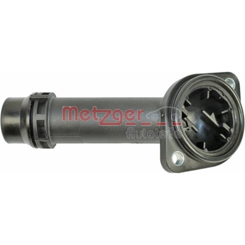 K&uuml;hlmittelflansch METZGER 4010135 f&uuml;r VAG, Motorblock, Thermostat, links